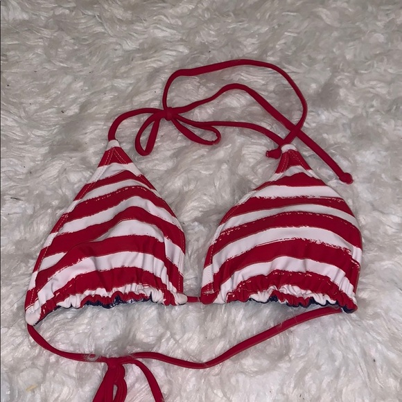 Reversible American Flag Bikini Triangle Top - Picture 2 of 2